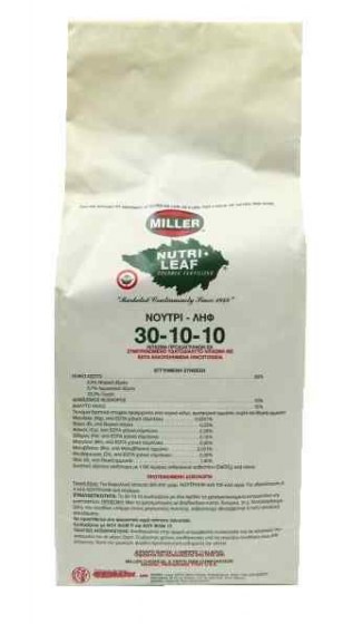 Λίπασμα Κρυσταλλικό NUTRILEAF 30-10-10 5LB