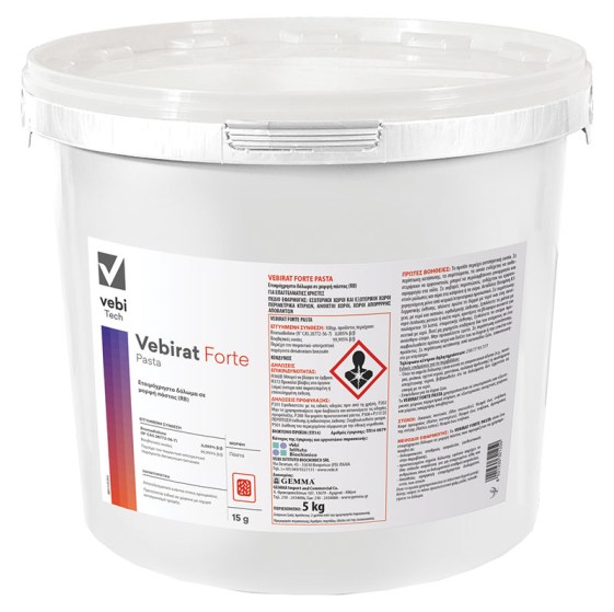 Ποντικοφάρμακο Vebirat Forte Bromadiolone 0.005% Pasta 5 Kg (δολώματα 15 g)